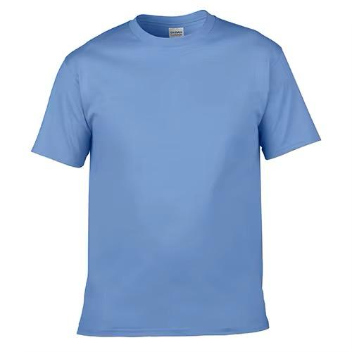 Cotton Neck T-Shirt - Carolina Blue