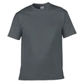 Cotton Neck T-Shirt - Charcoal