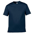 Cotton Neck T-Shirt - Navy Blue
