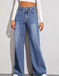 Women’s High-Waist Wide Leg Jeans – Full Length Relaxed Fit Denim Pants